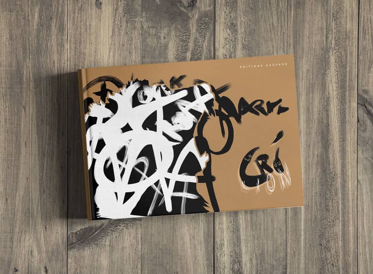 Mockup d'un livre pour une gallerie d'art