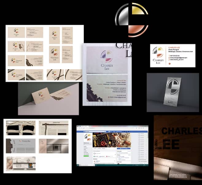 Supports de communication pour l'artisan Charles Lee